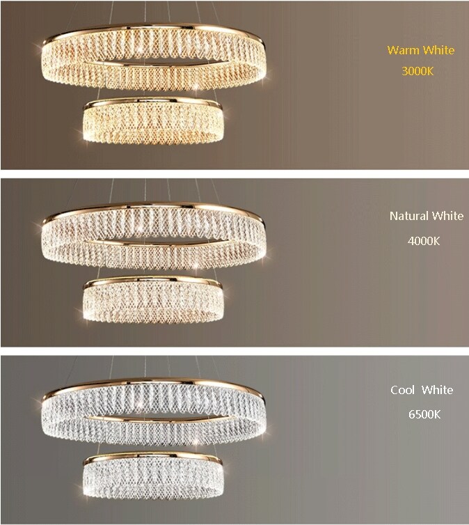 Luxury Crystal  LED Pendent lamp color1